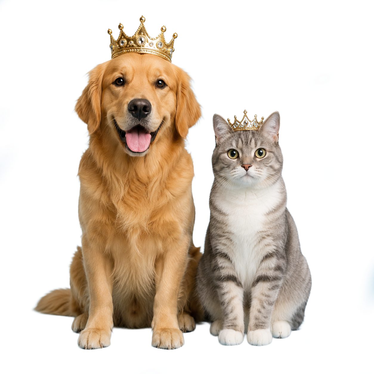 Golden retriever representing the free PETsperity plan